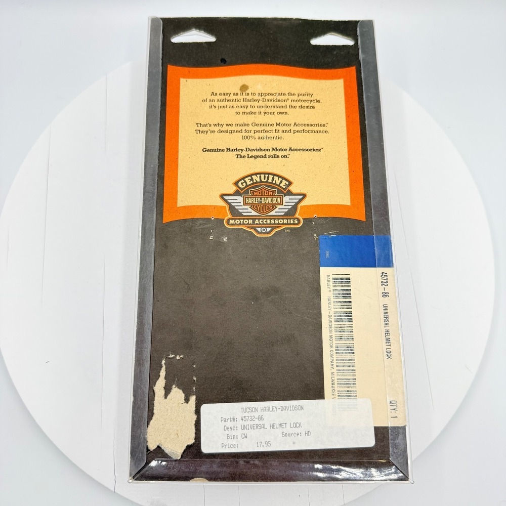 Vintage Harley-Davidson Motorcycle Hog‎ Universal Helmet Lock PN: 45732-86 NEW - Picture 2 of 5